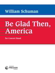 cover Be Glad Then America Concert Band sheet music cover